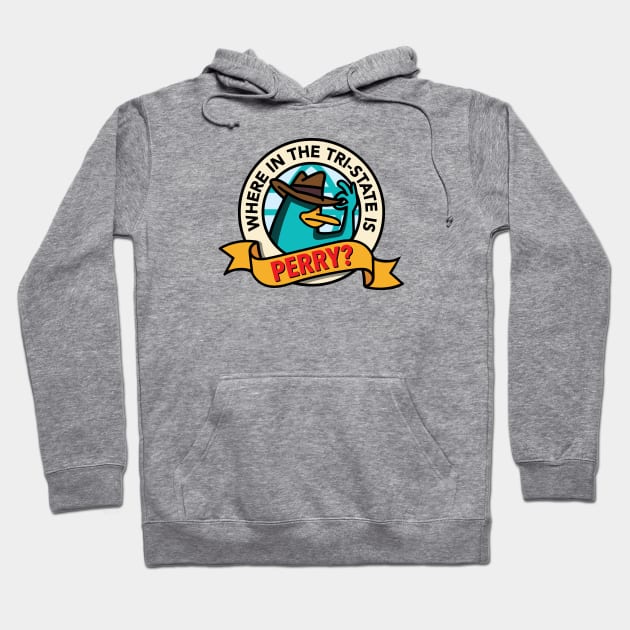 Where in the Tri-State is Perry? (Light) Hoodie by jepegdesign